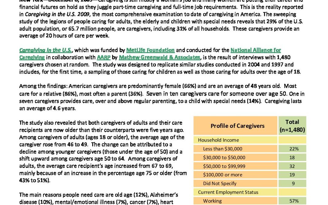 CaregivinginUS09Release12309