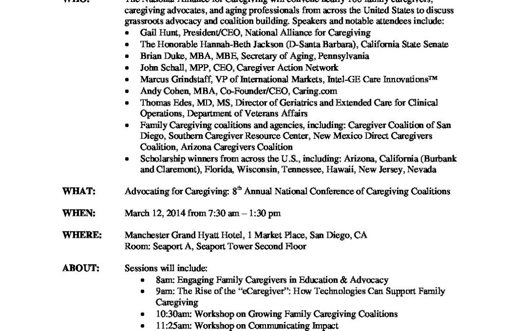 Media-Advisory_Annual-Caregiving-Coalitions-Conference_March-12-2014