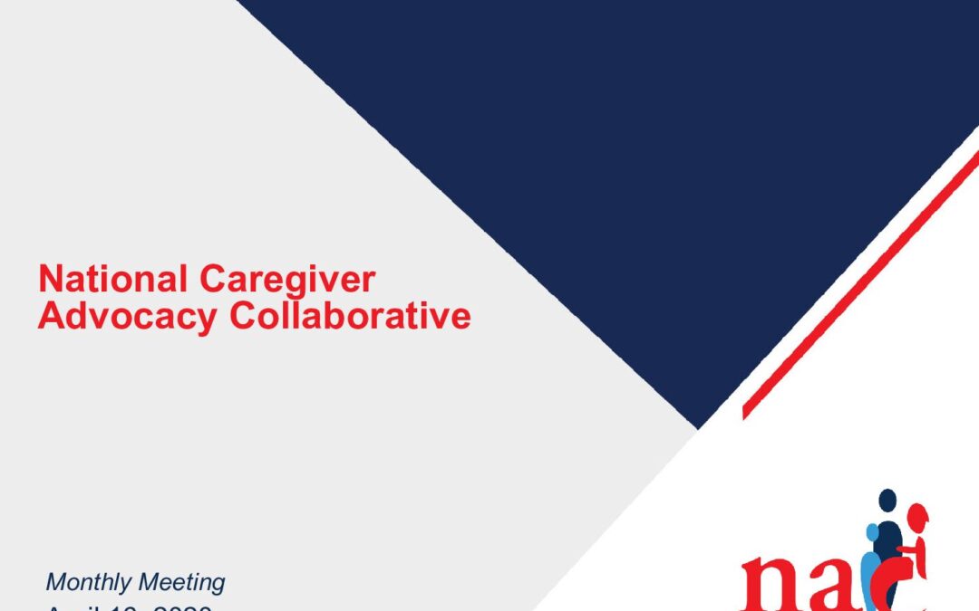 April 2020 Advocacy Collaborative Meeting