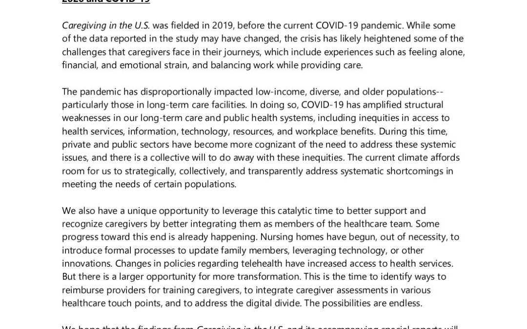 CGUS COVID STATEMENT