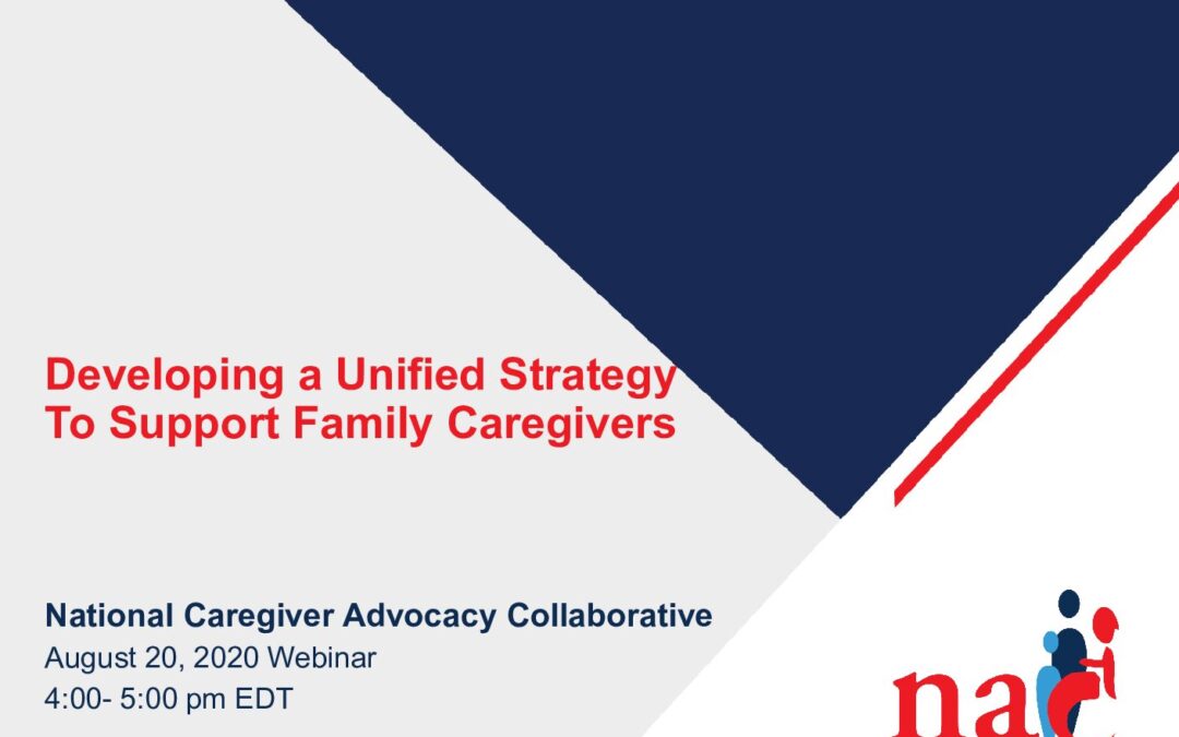 August 2020 Advocacy Collaborative Meeting and Webinar