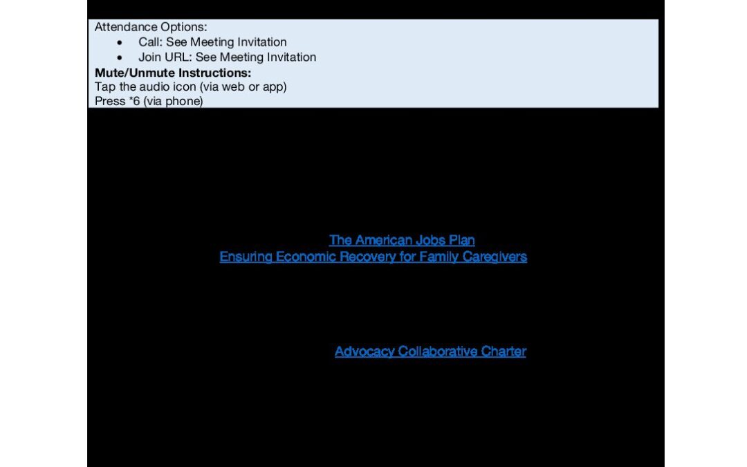 April 2021 Monthly Meeting Agenda
