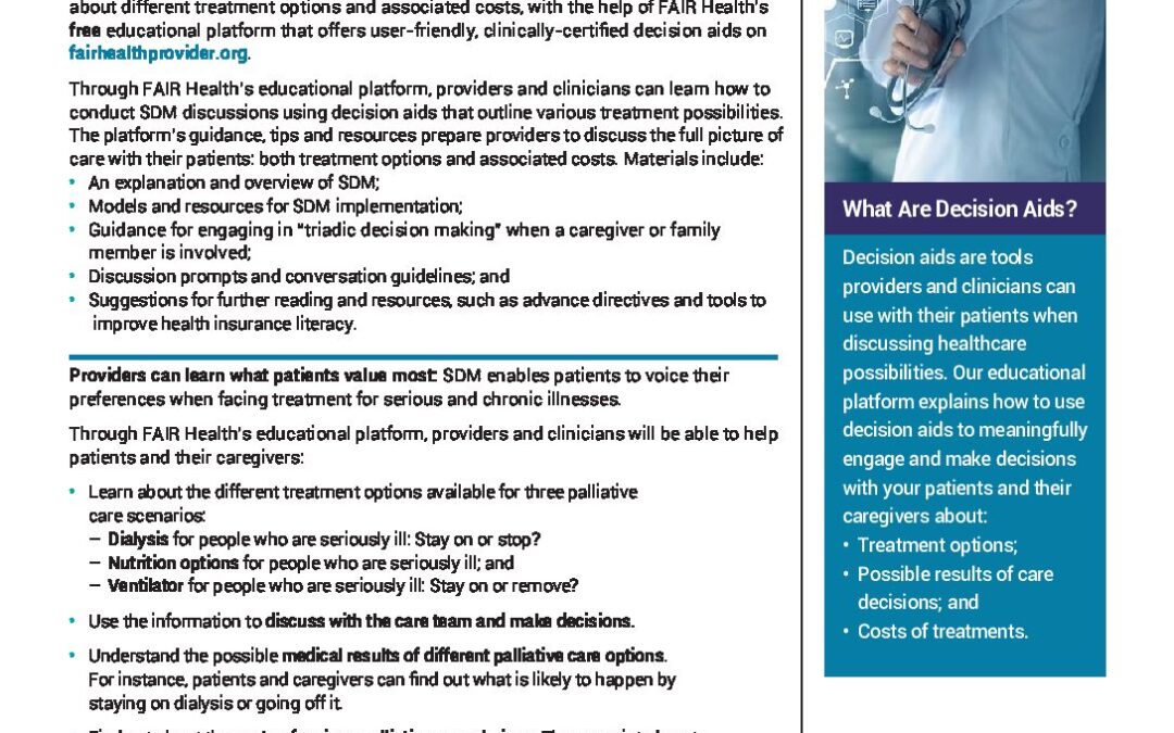 FAIR-Health-SDM-Provider-Facing-Tool