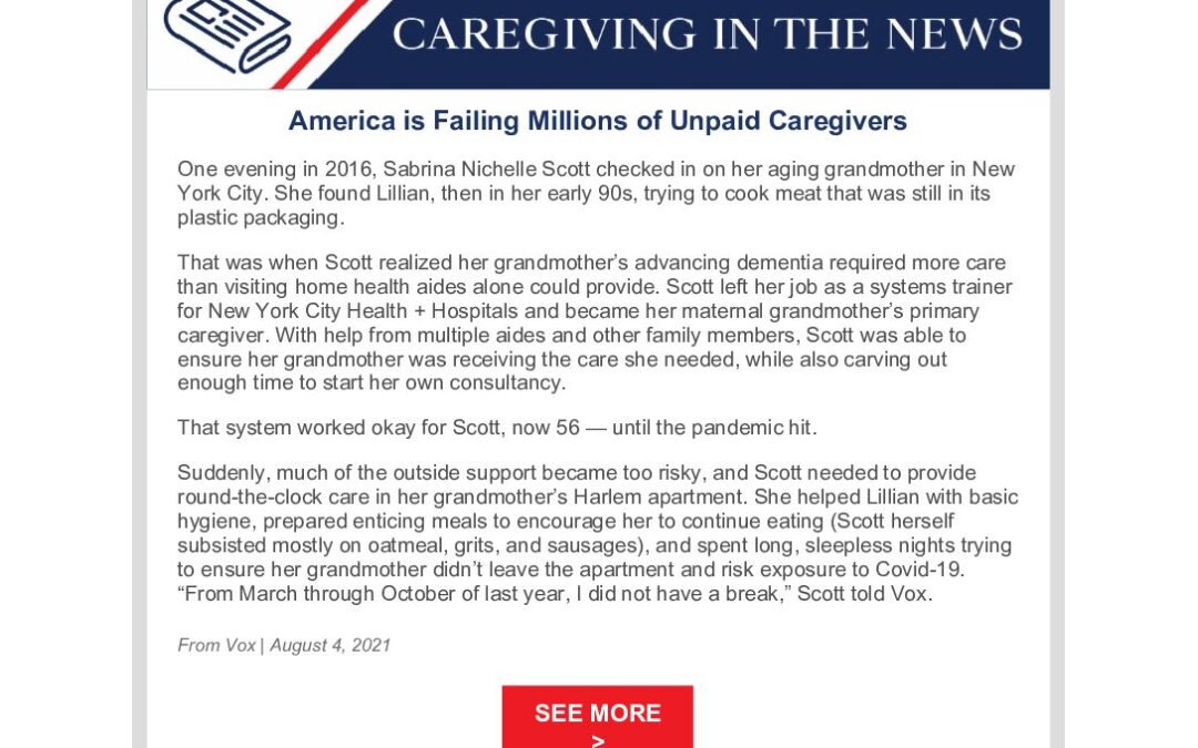 This Week in Caregiving August 10 2021