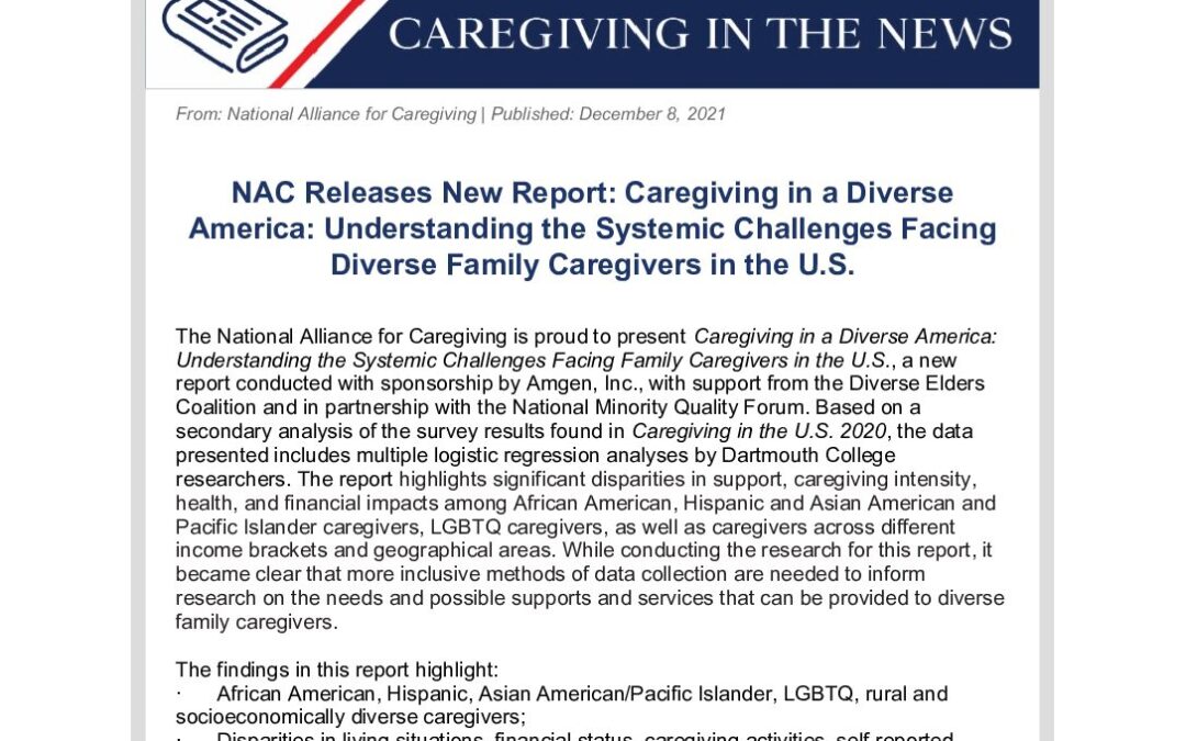 This Week in Caregiving December 8 2021