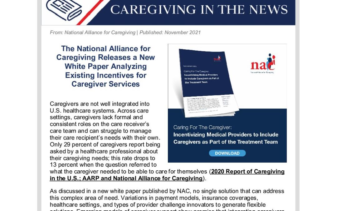 This Week in Caregiving November 12 2021