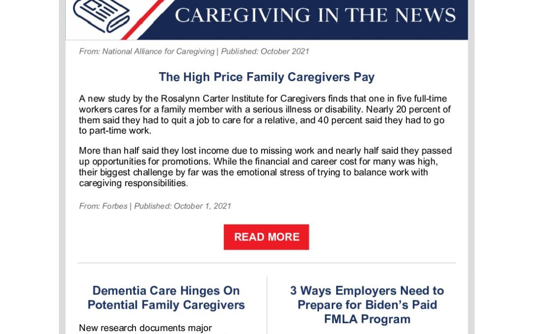This Week in Caregiving October 13 2021