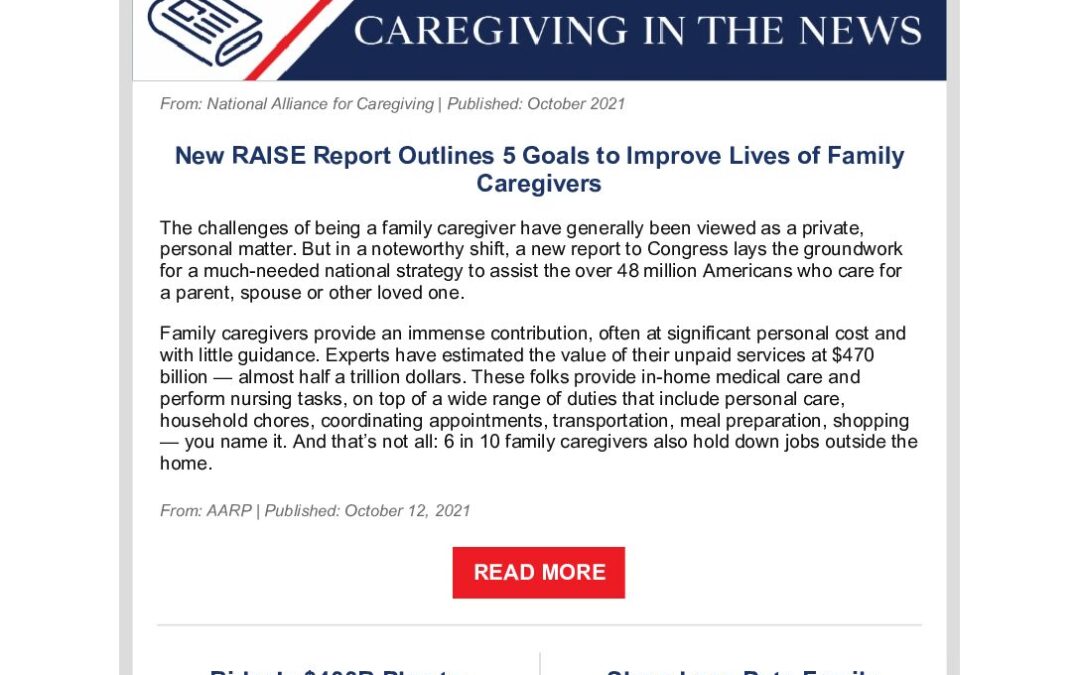 This Week in Caregiving October 20 2021