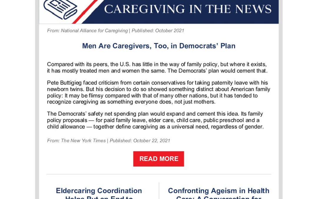 This Week in Caregiving October 28 2021