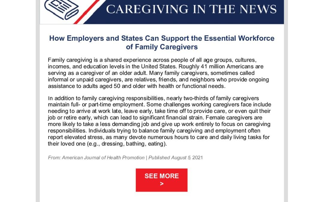 This Week in Caregiving September 2 2021