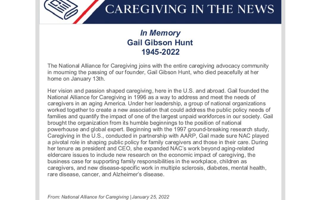This Week in Caregiving January 26 2022