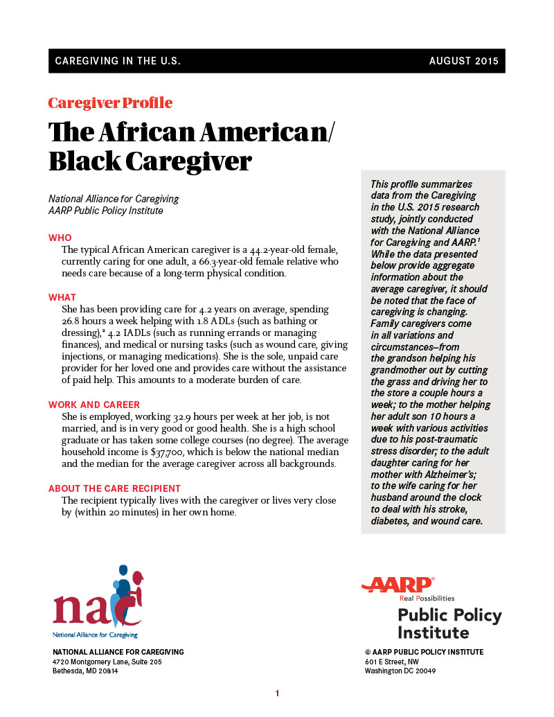 The African American/Black Caregiver