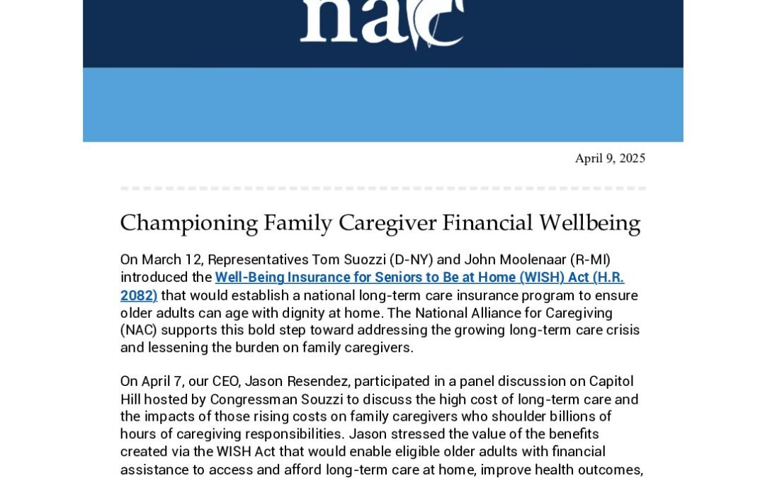 Advocating Policy Change to Empower Family Caregivers