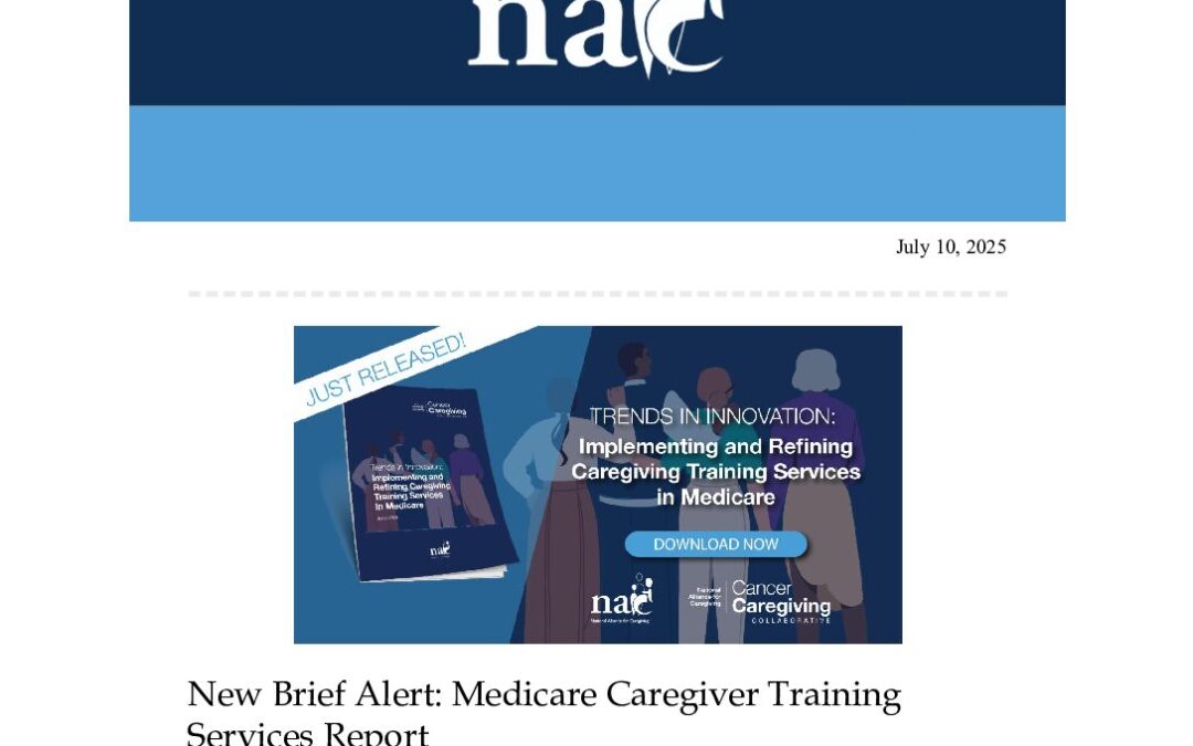 Caregiver Training Services, Medicare & What’s Next