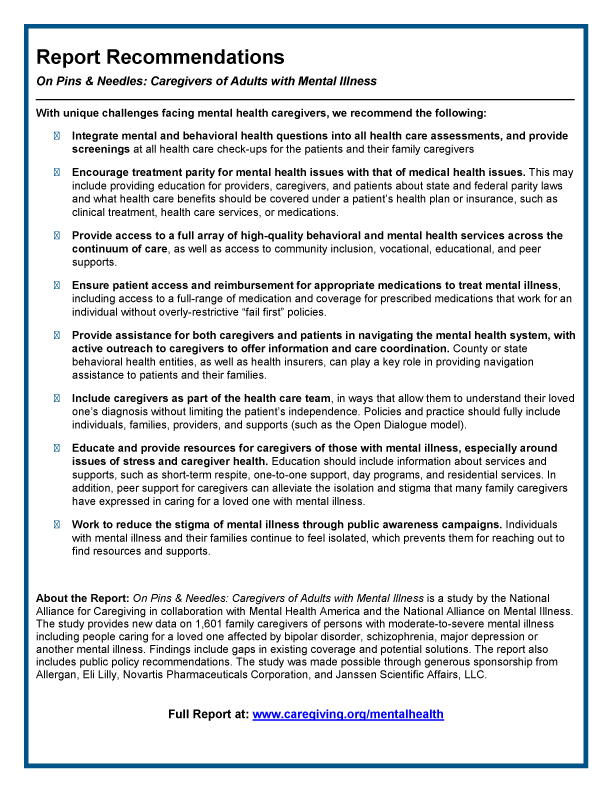 Caregiving in the US COVID Statement