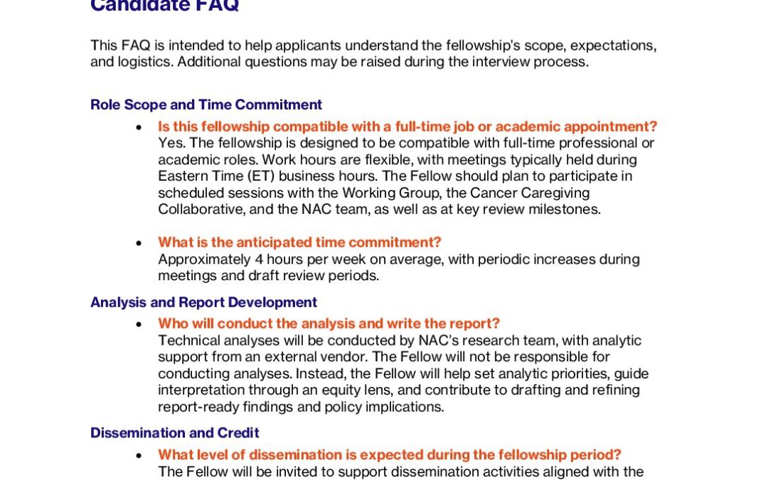 Candidate FAQ – May 2026
