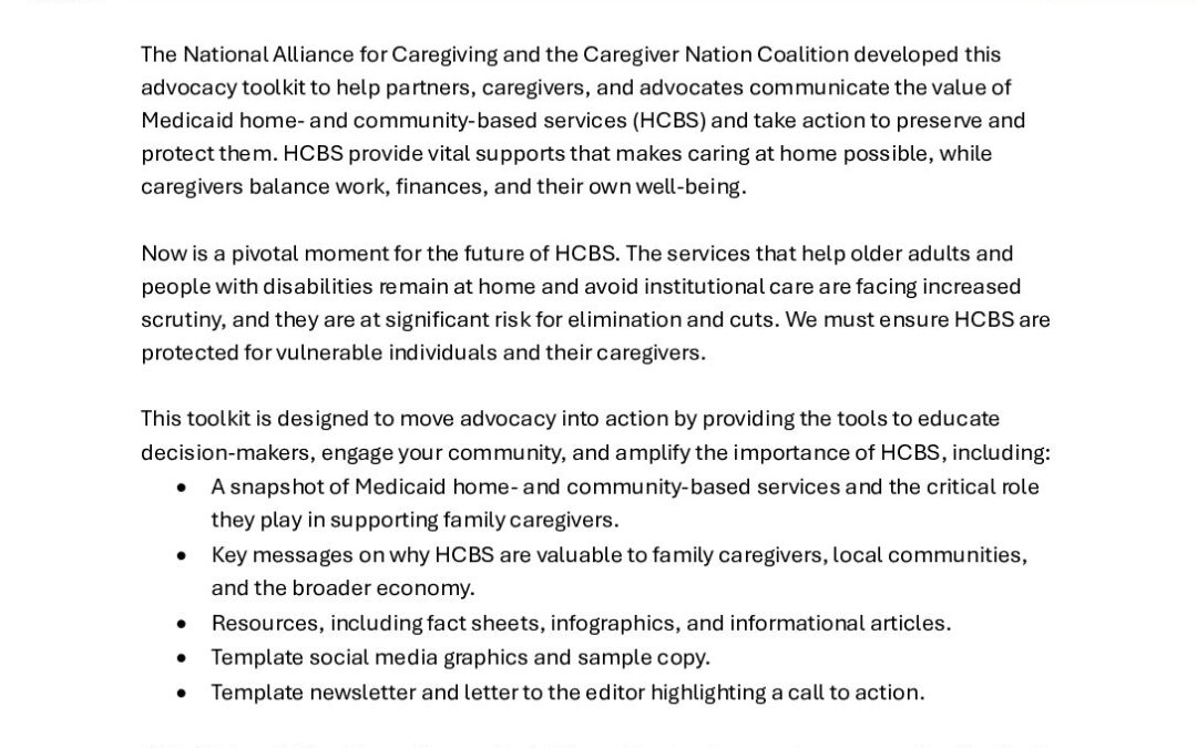 Medicaid HCBS Advocacy Toolkit_May 2026