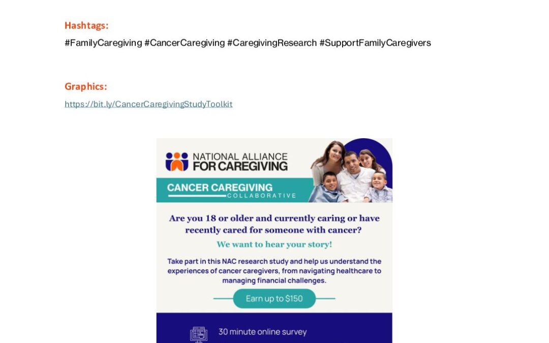 Cancer Caregiving Study Toolkit