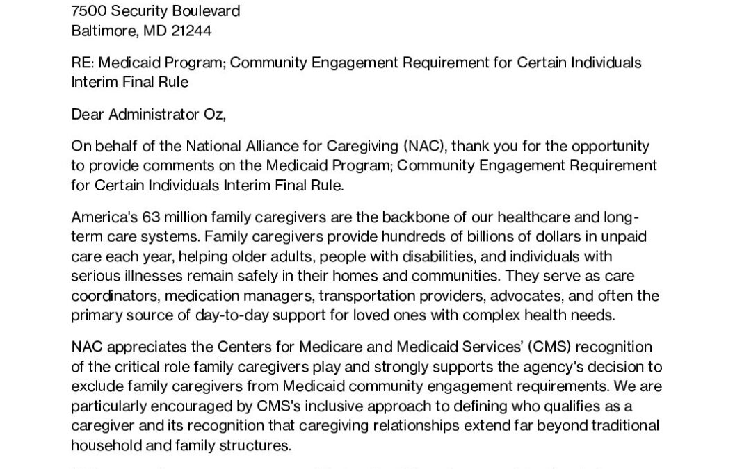 NAC CER Comment Letter to CMS_Final